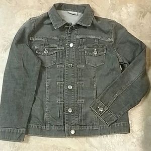 Chico's Platinum denim jacket